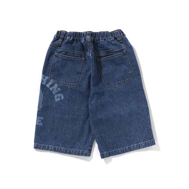 Детские шорты с принтом Head Collection Bape A BATHING APE, Dark Blue NYX — фото 3