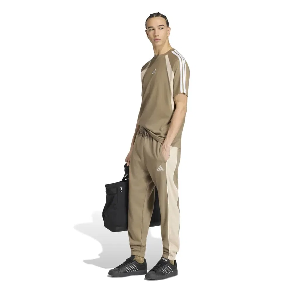 Футболка с цветными блоками Adidas, коричневый — фото 4
