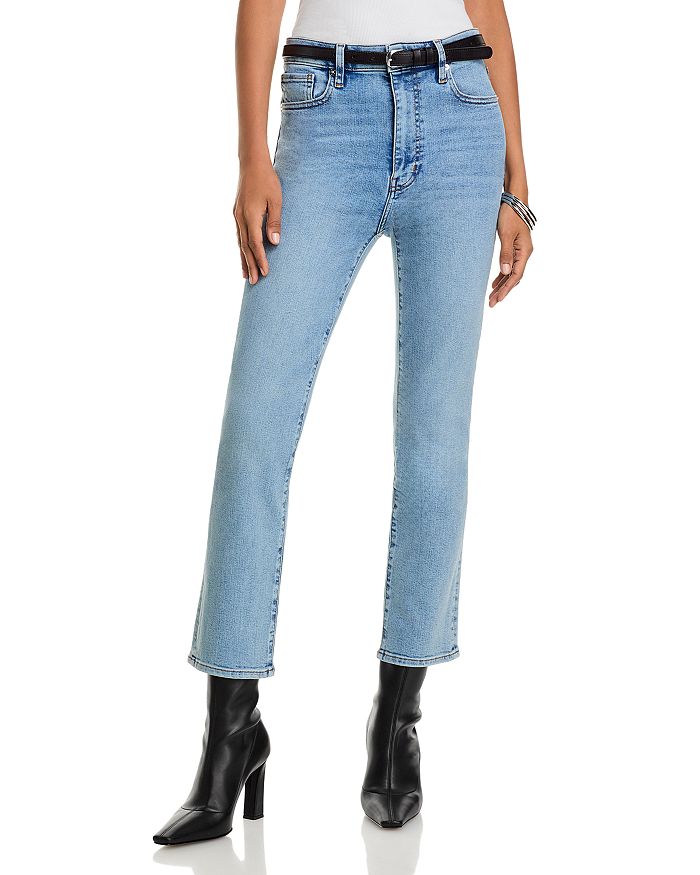 

Узкие джинсы с завышенной талией Pencil High Rise Ankle Slim в цвете Springs FRAME, синий