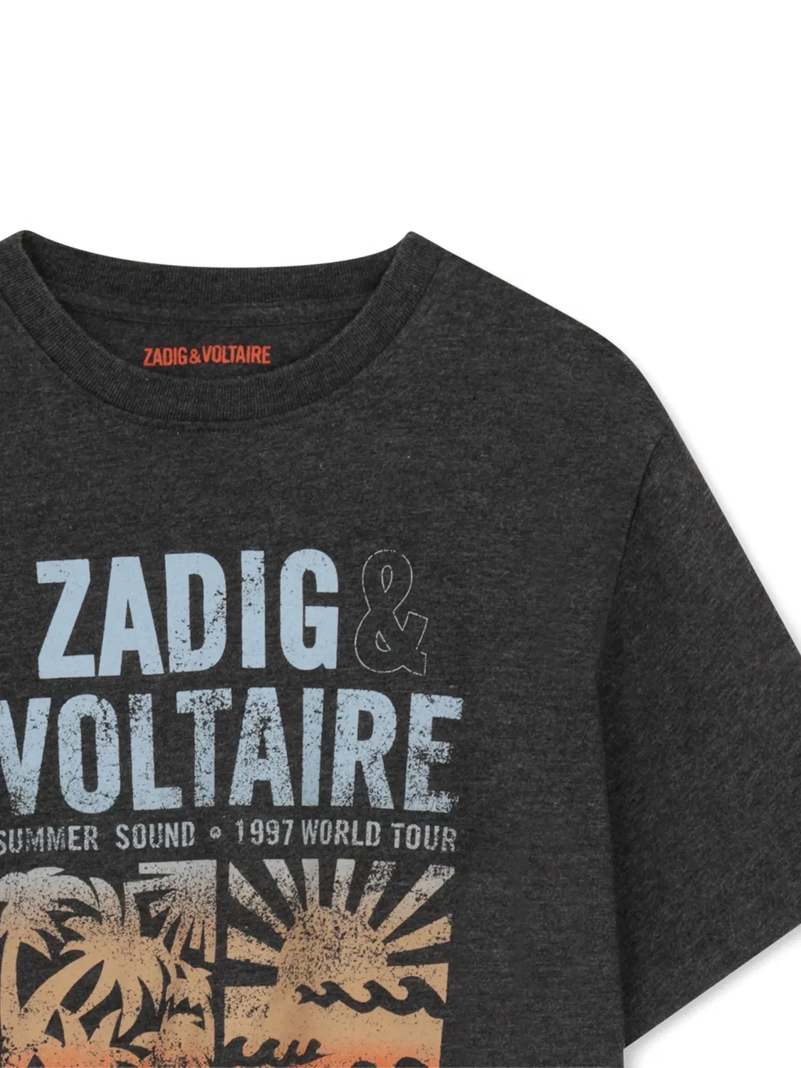Футболка с графическим принтом Zadig&Voltaire, серый — фото 2