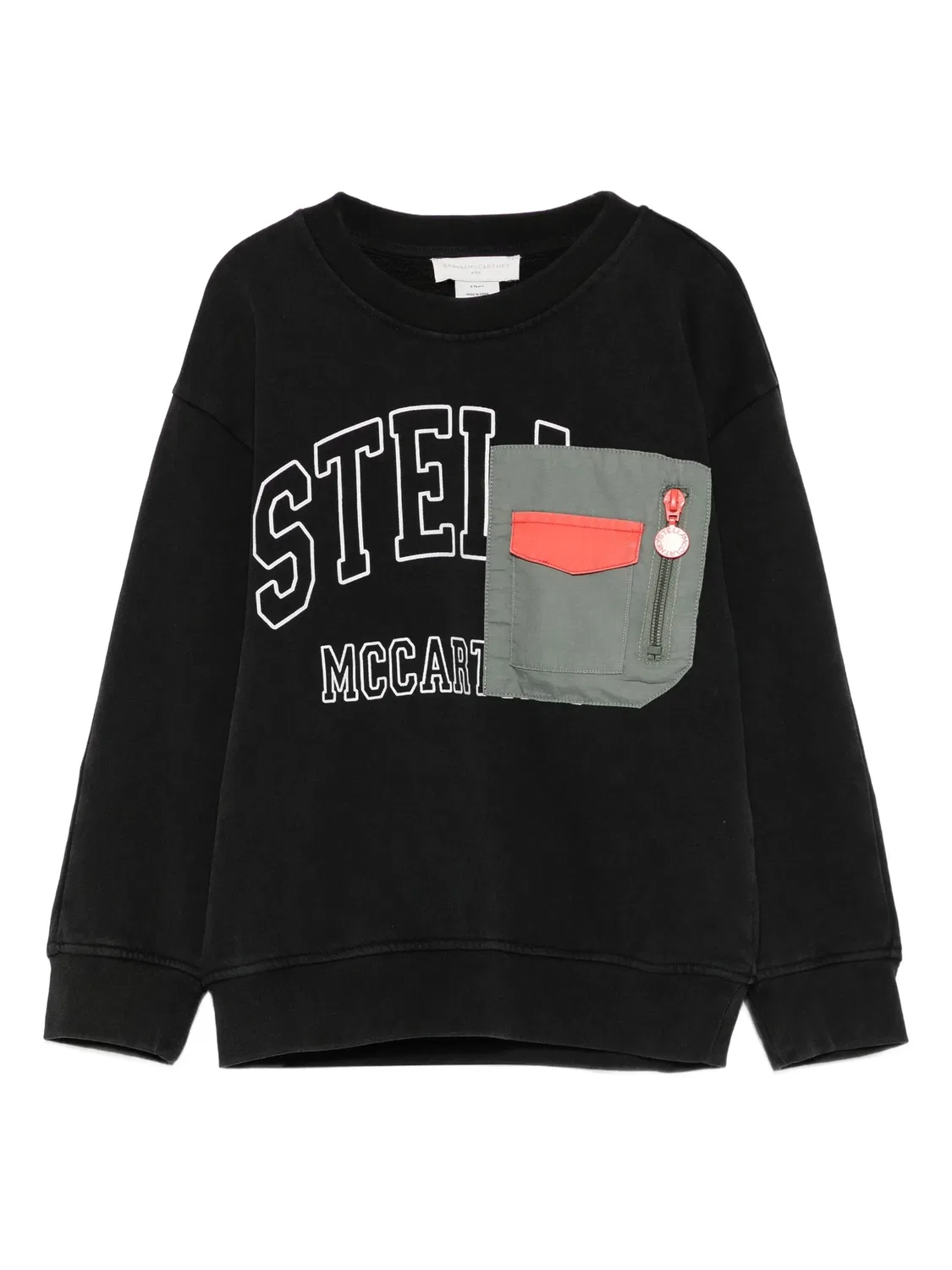 Свитшот с логотипом Stella McCartney, черный