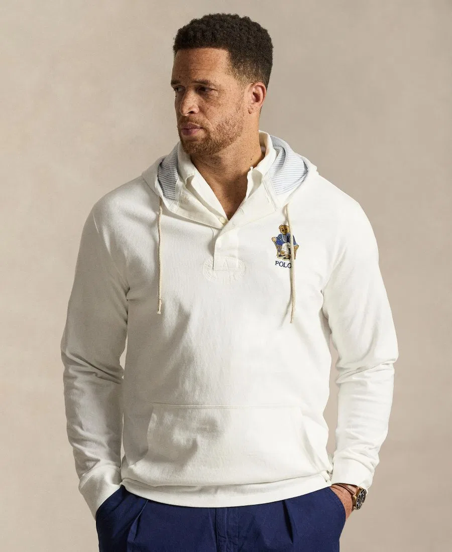 Худи из хлопка с вышивкой Polo Bear Classic Fit Polo Ralph Lauren, Newport Bear White