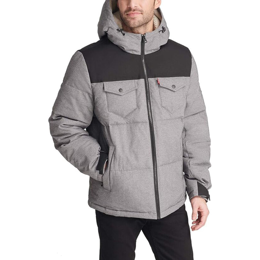 

Мужская куртка Levi's Hooded Military, серый/черный