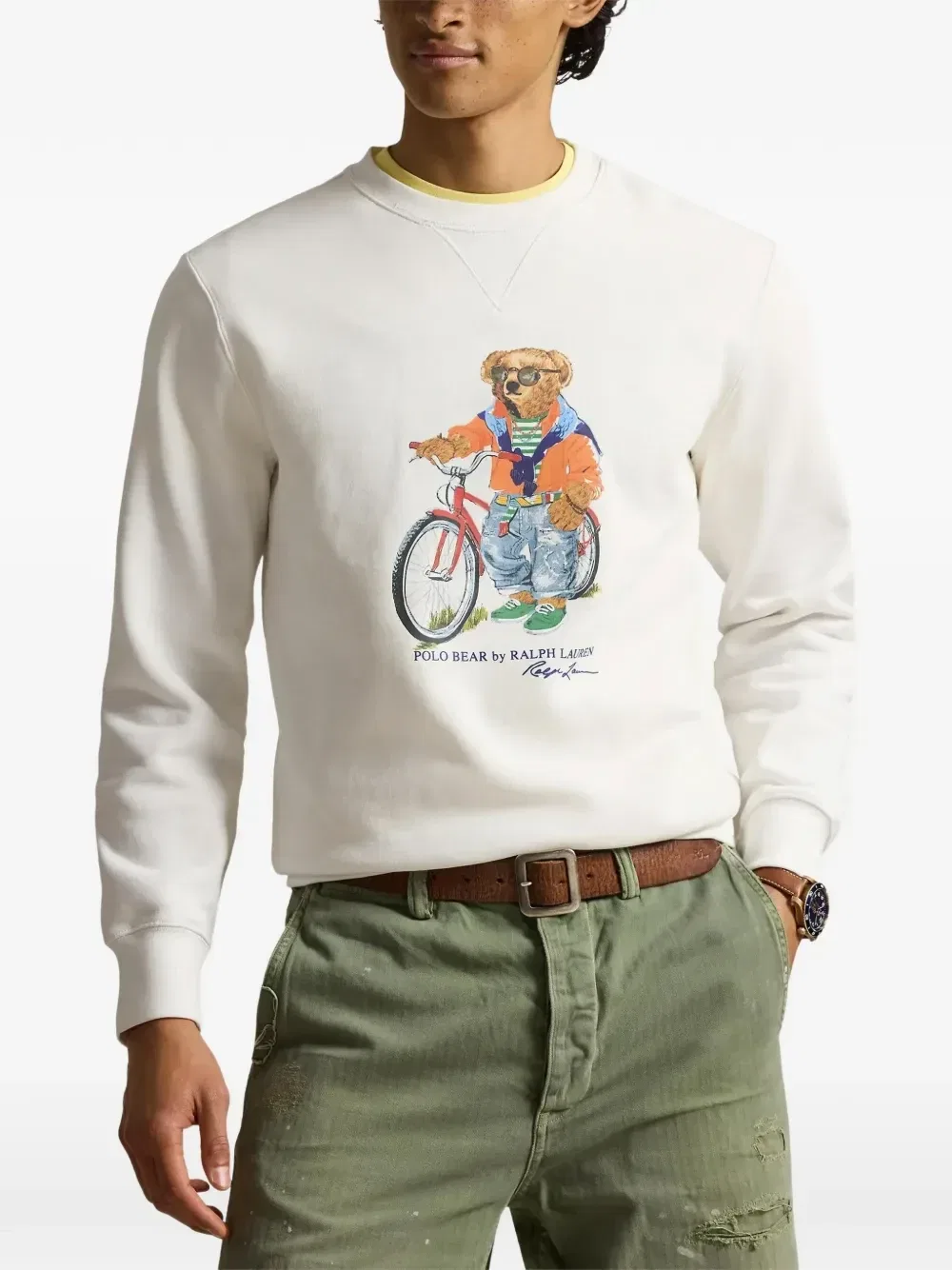 Свитер Polo Bear с графическим принтом Polo Ralph Lauren, белый — фото 2