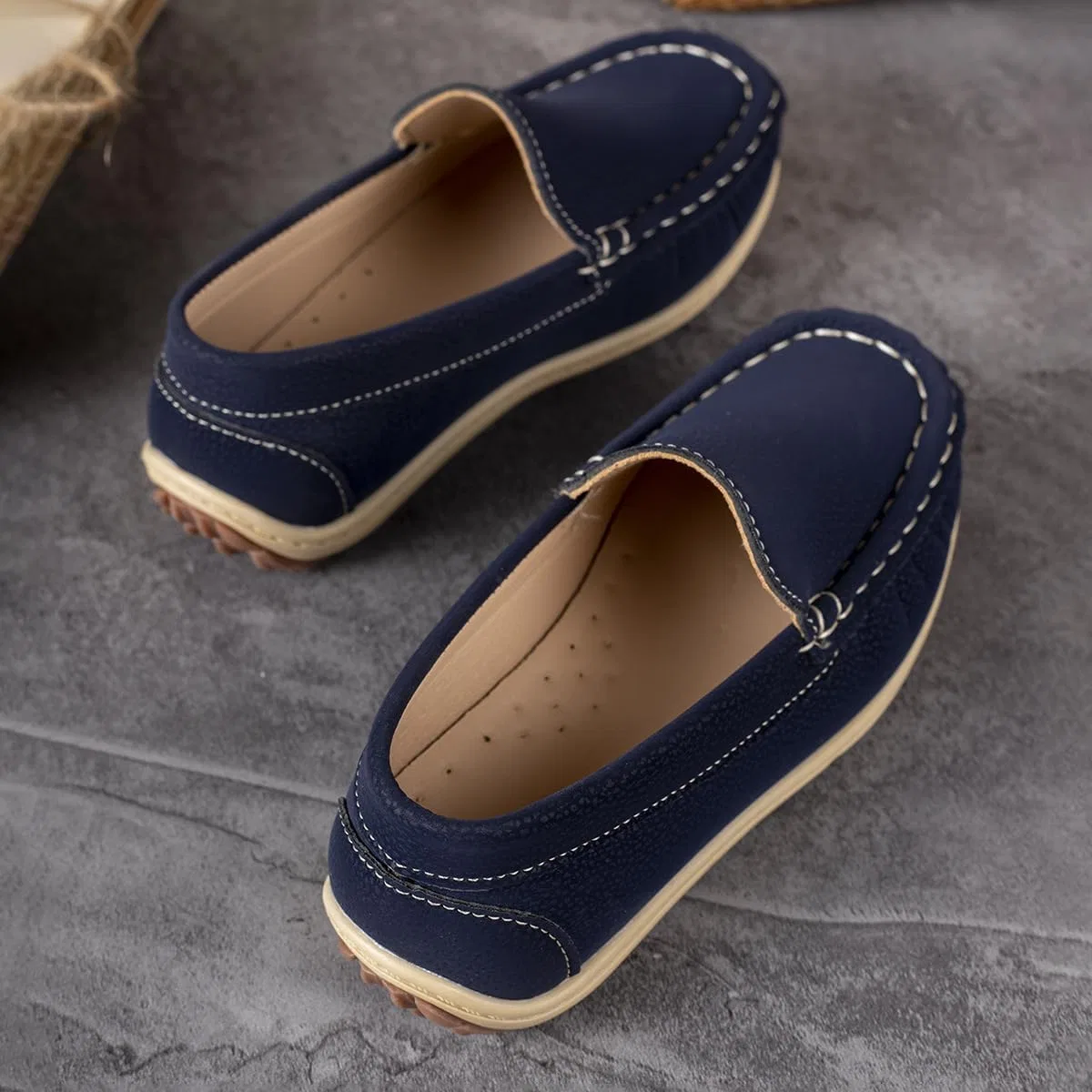 Детские туфли-лоферы Penny Loafer Auhoho, Deep Blue — фото 3