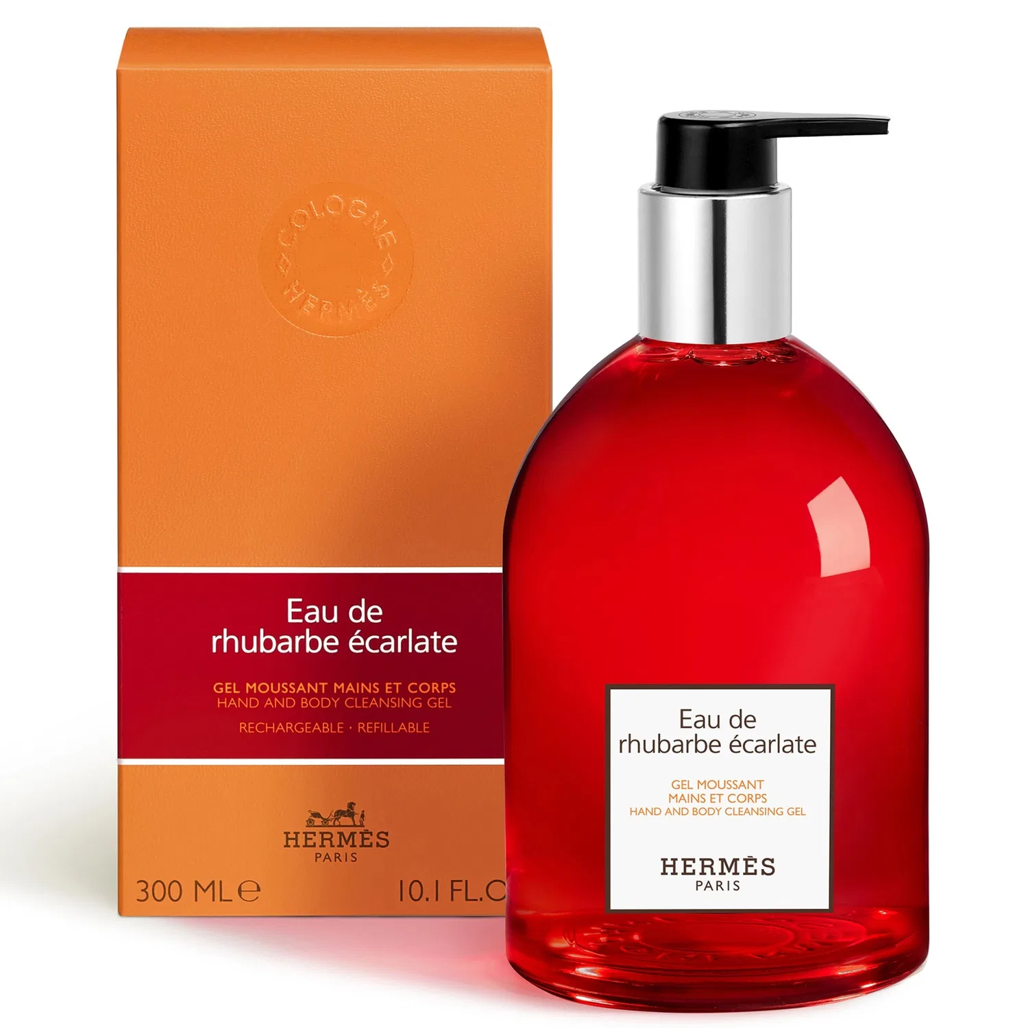 Гель для рук и тела Eau de Rhubarbe Ecarlate Hermes, 300 мл — фото 3