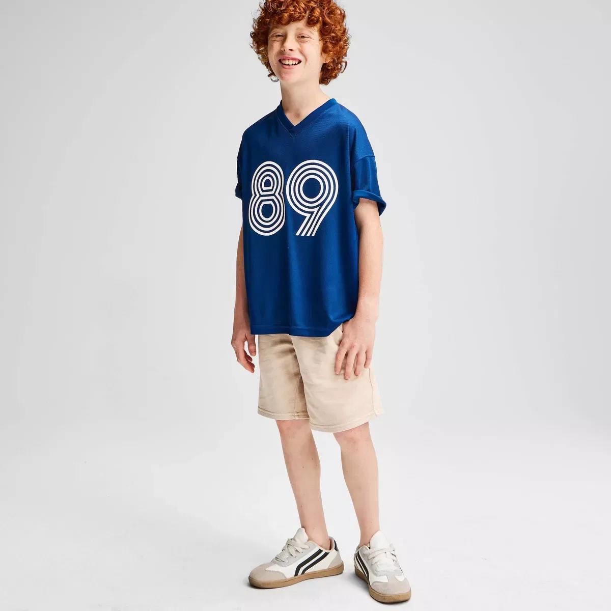 Детское джерси для мальчиков с коротким рукавом BOYS SPORTWEAR, Navy Blue — фото 4
