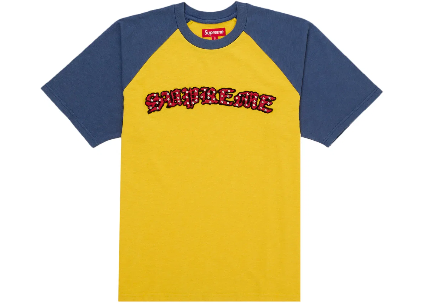 Мужская футболка с длинным рукавом из футера Supreme Top, Gold