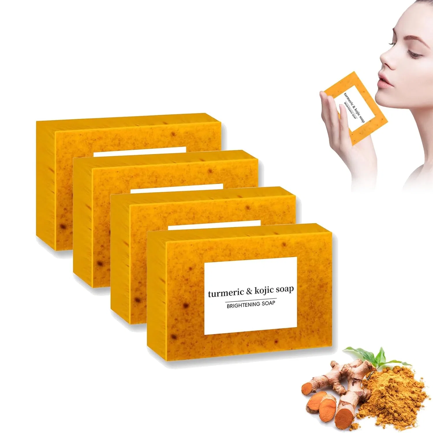 Кожный мыло Kojic Acid Soap, Sovtay, 4 шт, 100 г
