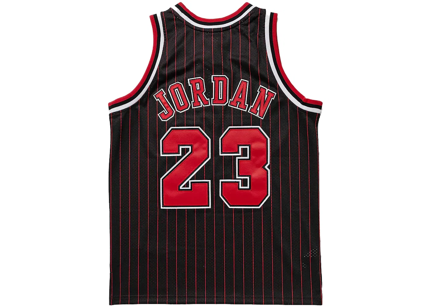 Детская баскетбольная джерси Michael Jordan Chicago Bulls с принтом Mitchell & Ness, Black/Red/White — фото 2
