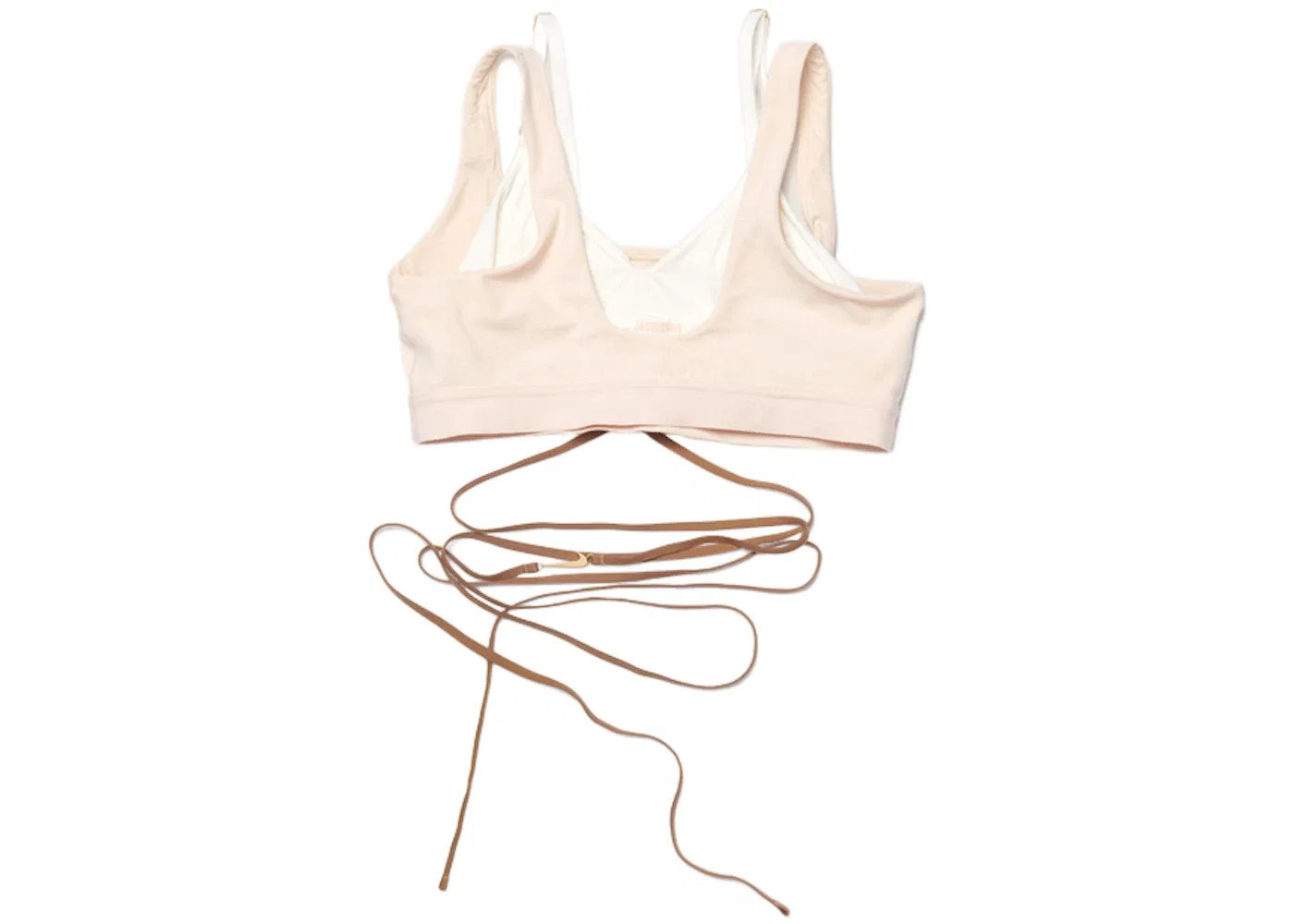 Женский бюстгальтер с регулируемыми бретельками Nike x Jacquemus Brassiere, Off-White — фото 2