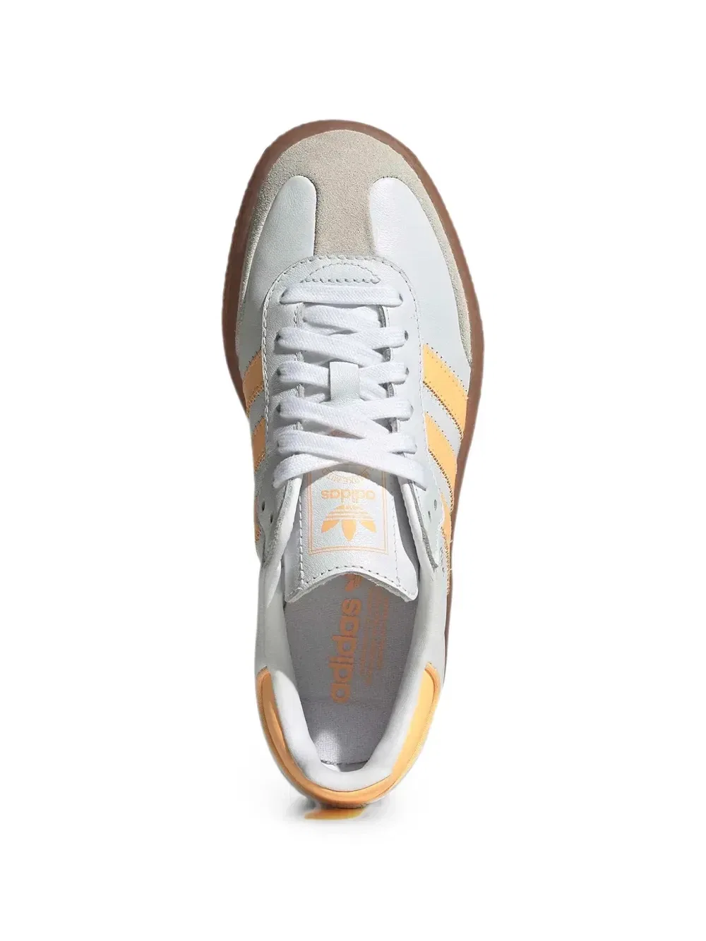 Кроссовки Samba со вставками Adidas Kids, белый — фото 4