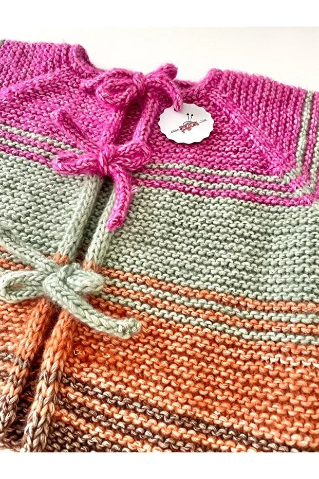 Детский кардиган для девочек с полосками Capella baby cardigan Ipgon, Pink