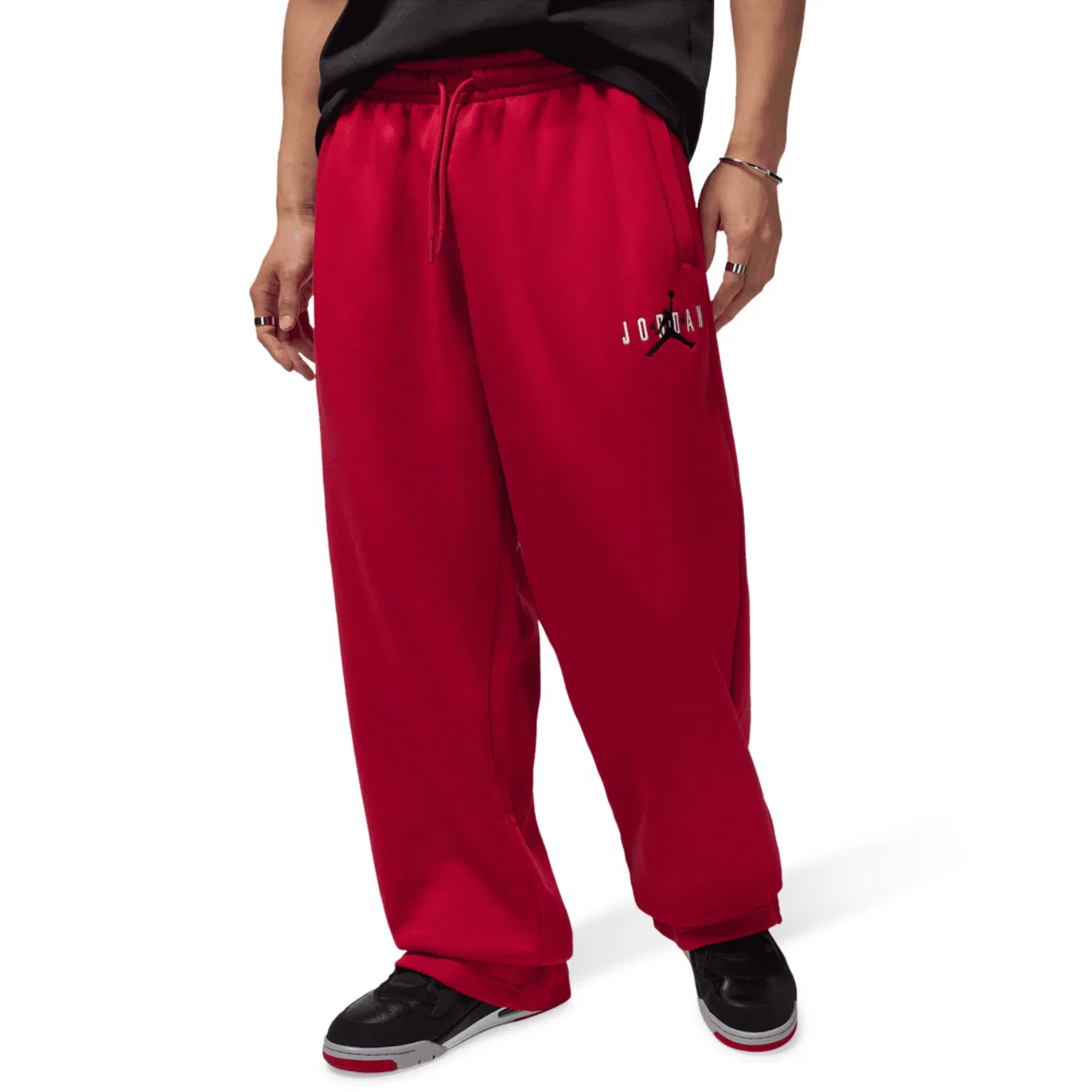 Брюки мужские Oversize Stretch Jordan, красный/черный
