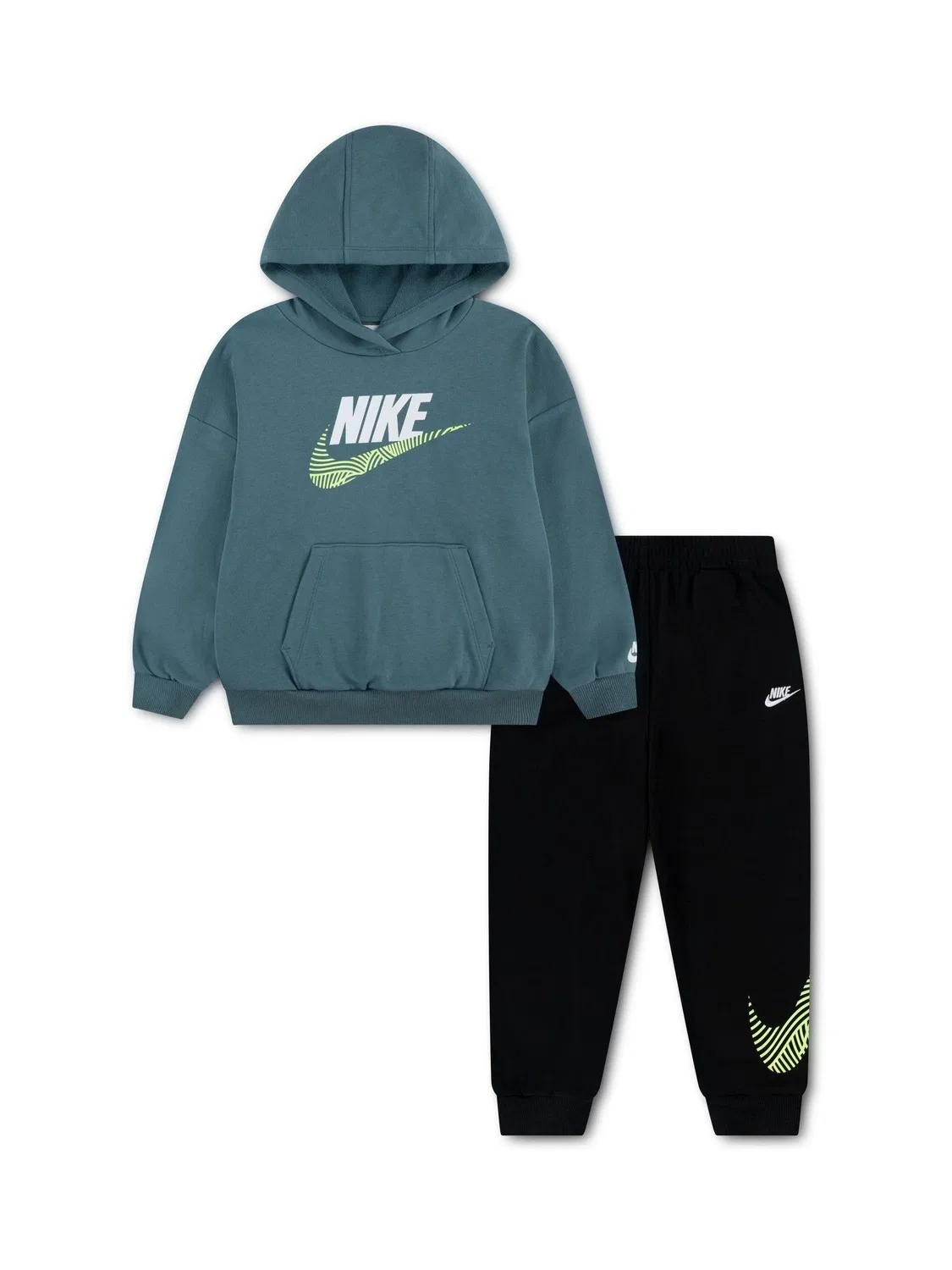 Костюм спортивный, оверсайз, ITZ Nike, черный — фото 2