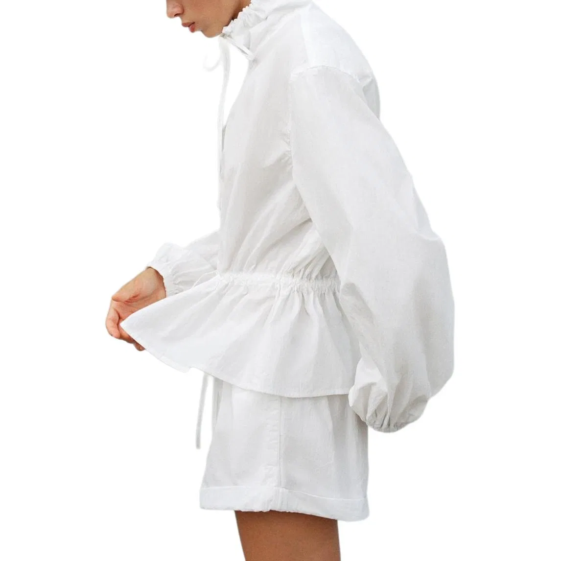 Женские шорты Casual White ZARA, Белый — фото 4