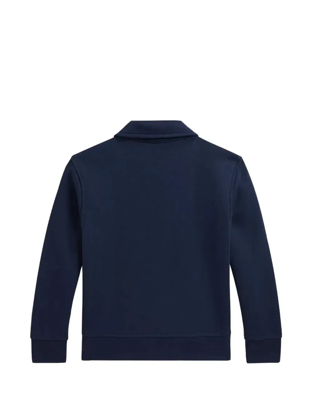 Толстовка с вышитым логотипом и короткой молнией POLO RALPH LAUREN KIDS, синий — фото 2