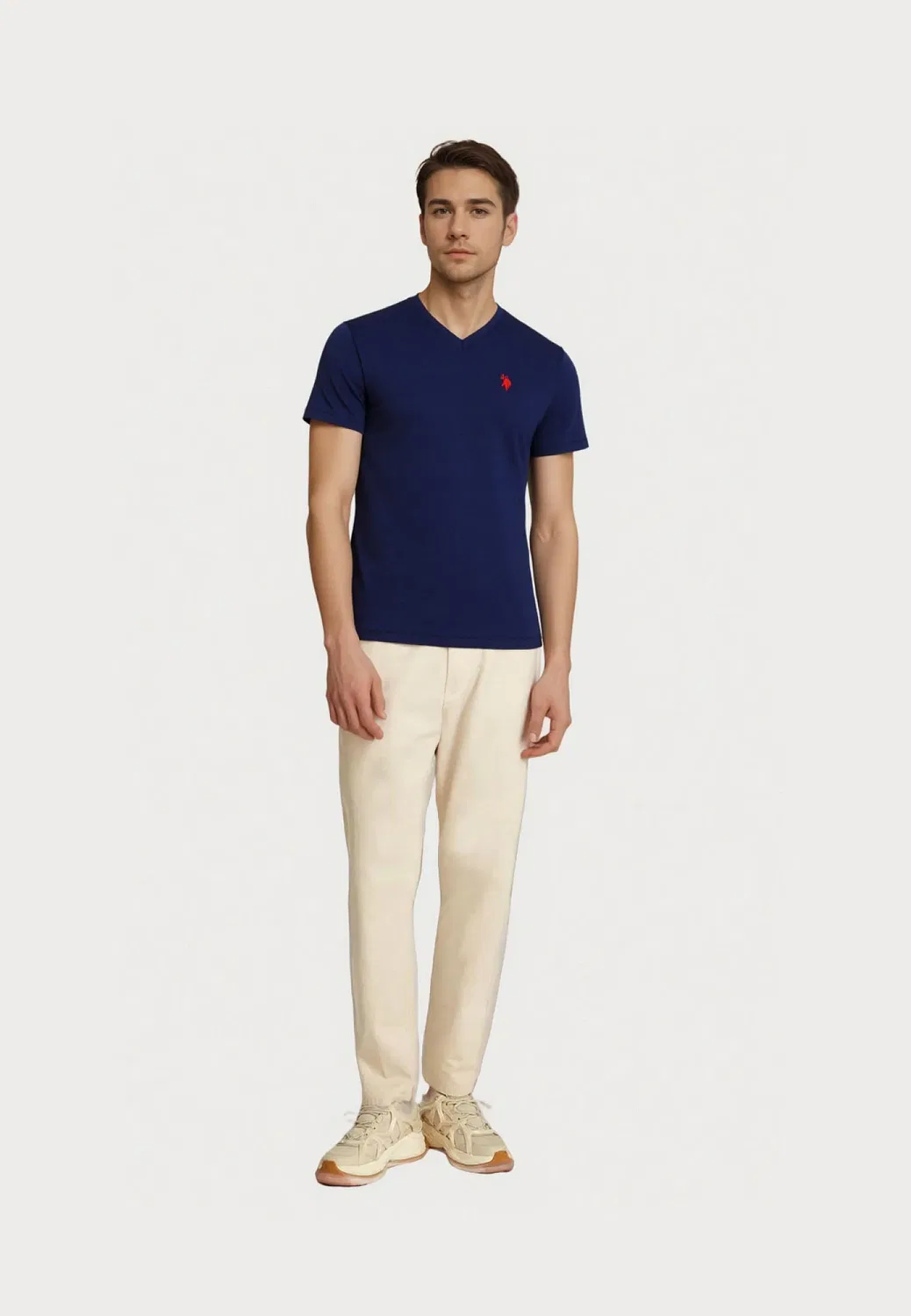 Футболка темно-синяя U.S. Polo Assn., темно-синий