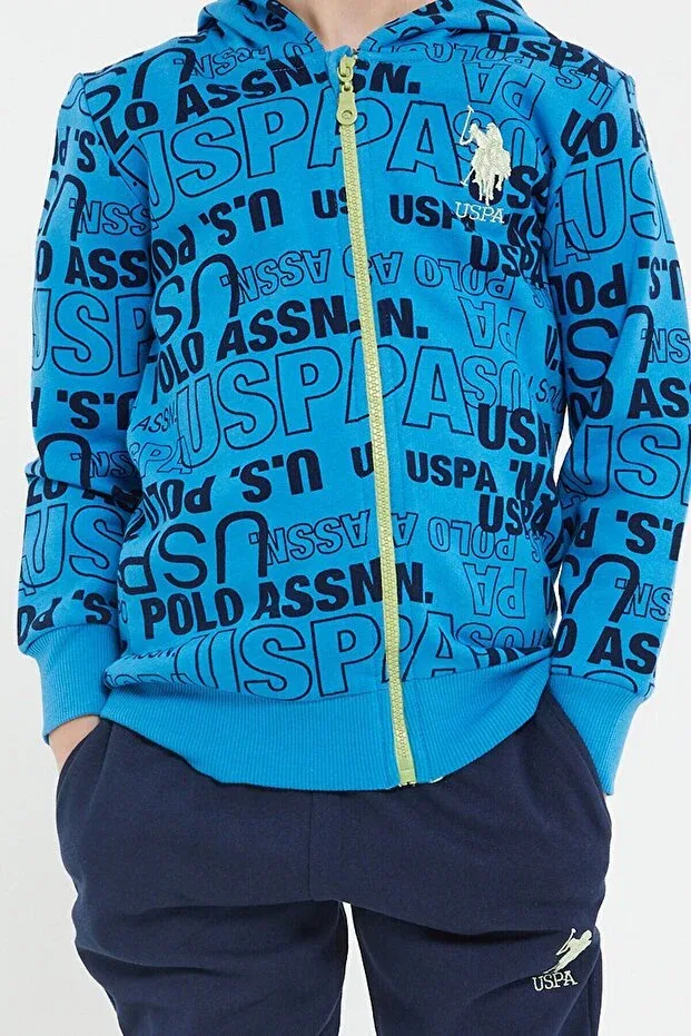 Мужской спортивный костюм с капюшоном U.S. Polo Assn., Navy Blue — фото 3