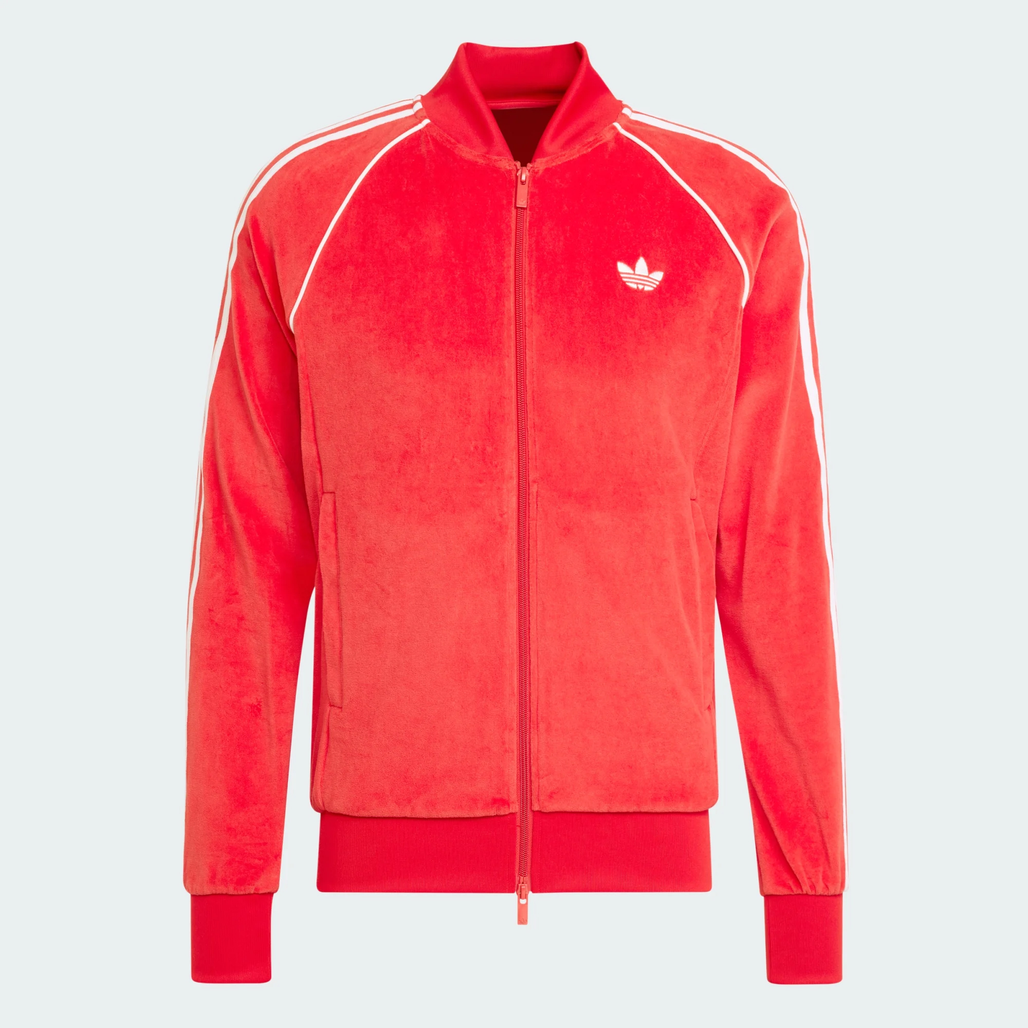 

Куртка спортивная Adidas Originals SST Adicolor Velour, алый