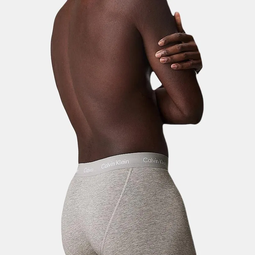 Мужские боксеры-слипы, комплект из 3 штук, Calvin Klein, Gray — фото 3