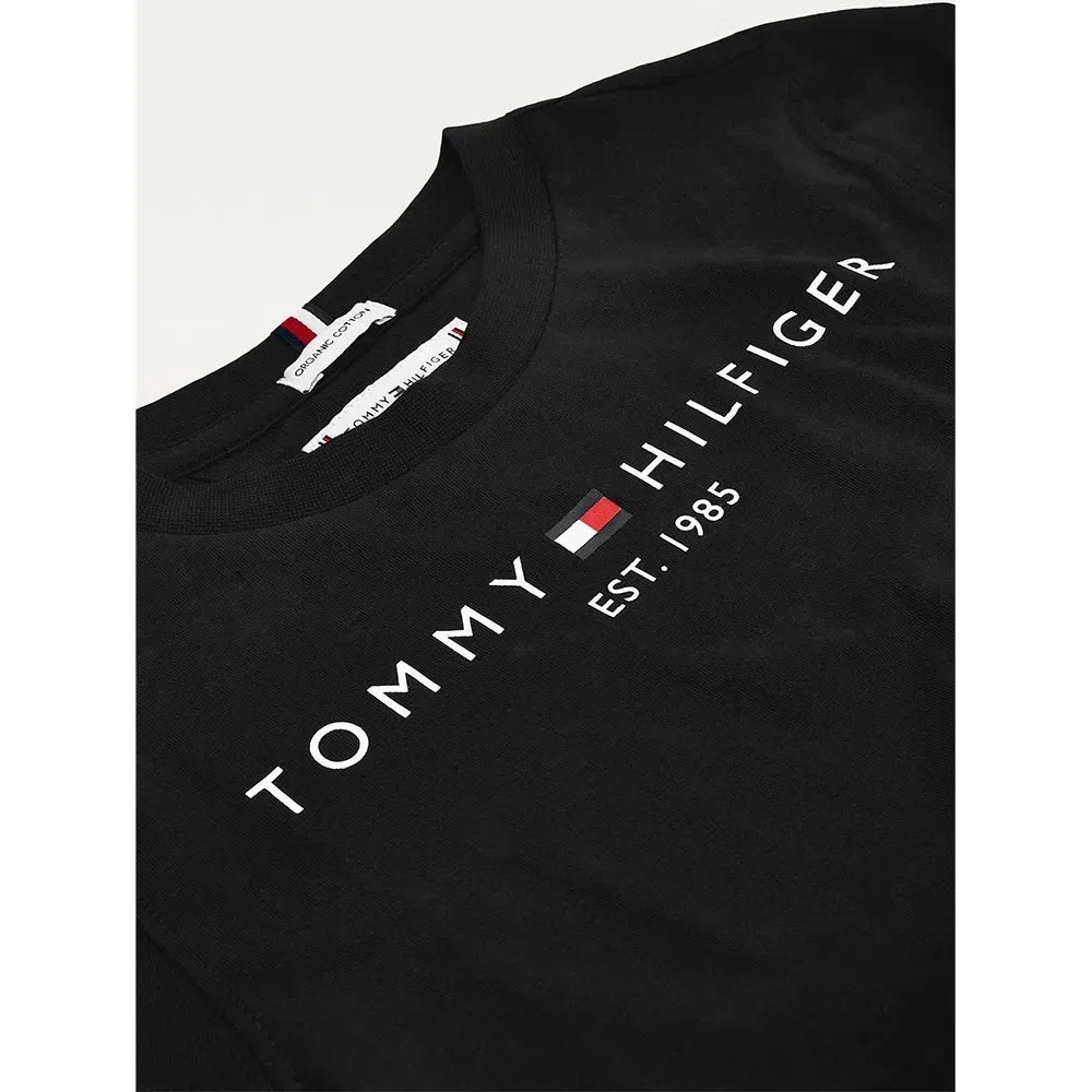 Футболка с коротким рукавом Essential Tommy Hilfiger, черный — фото 3