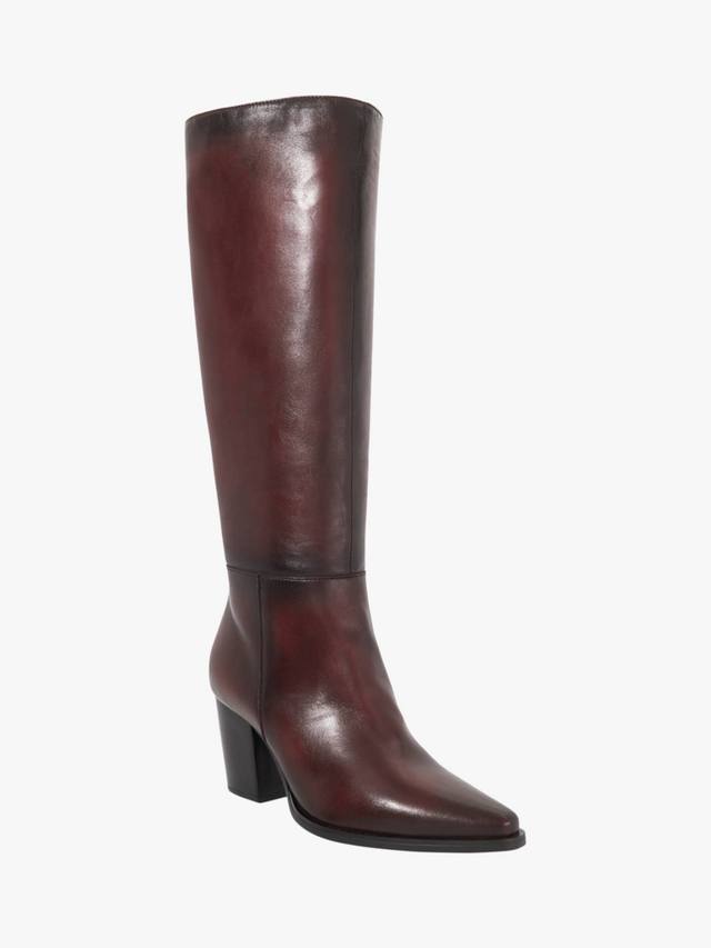 Кожаные ботинки Tenna высотой до колена Dune London, Burgundy — фото 3