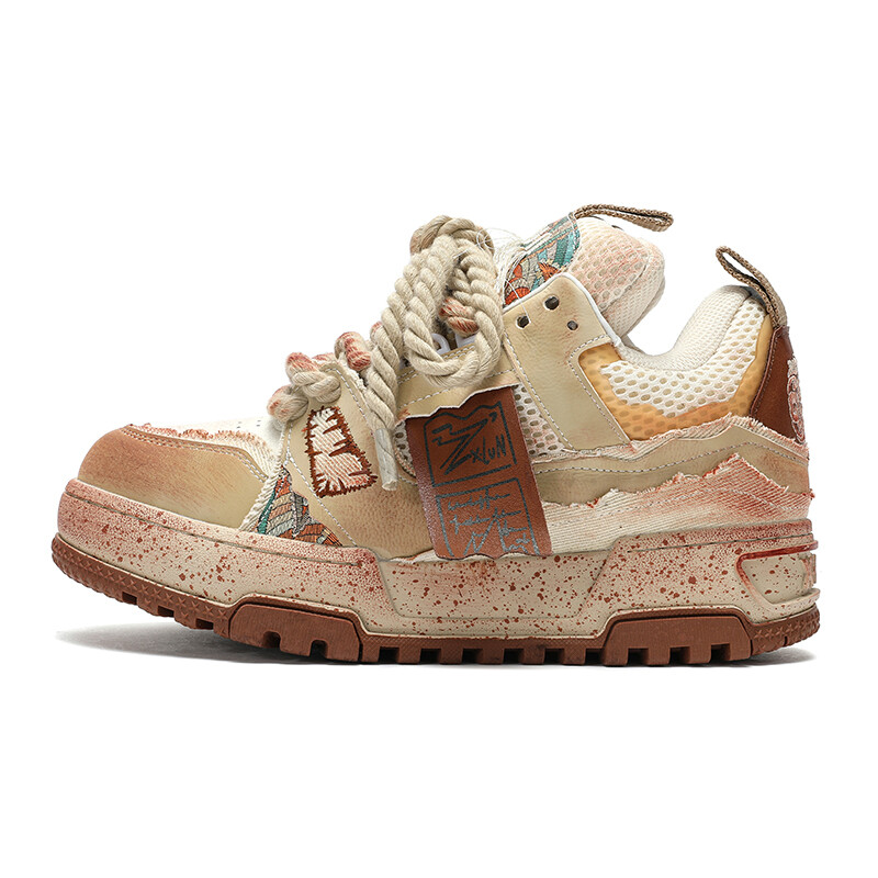 

Кроссовки X·LUN Skateboarding Shoes Unisex Low-top Khaki, хаки