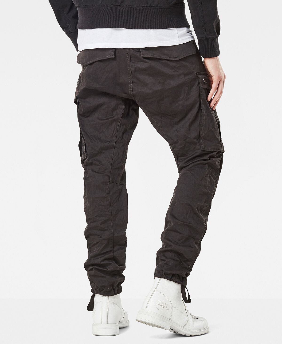 Мужские прямые зауженные брюки-карго rovic zip 3d G-Star Raw — фото 4