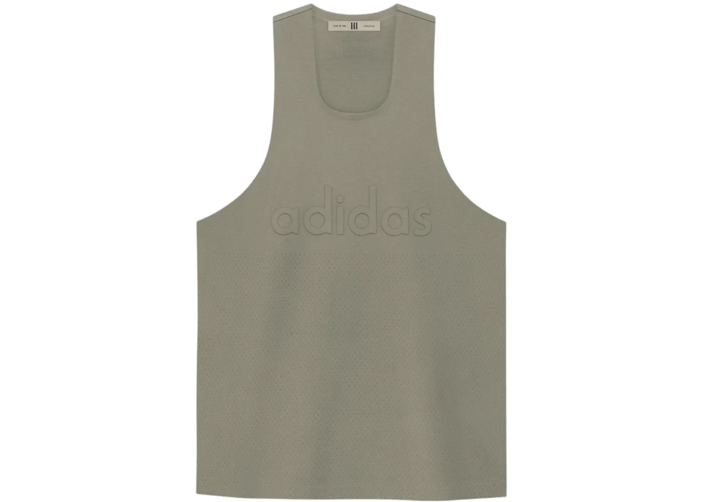 Мужская майка без рукавов Adidas x Fear of God Athletics Crew Neck, цвет Clay
