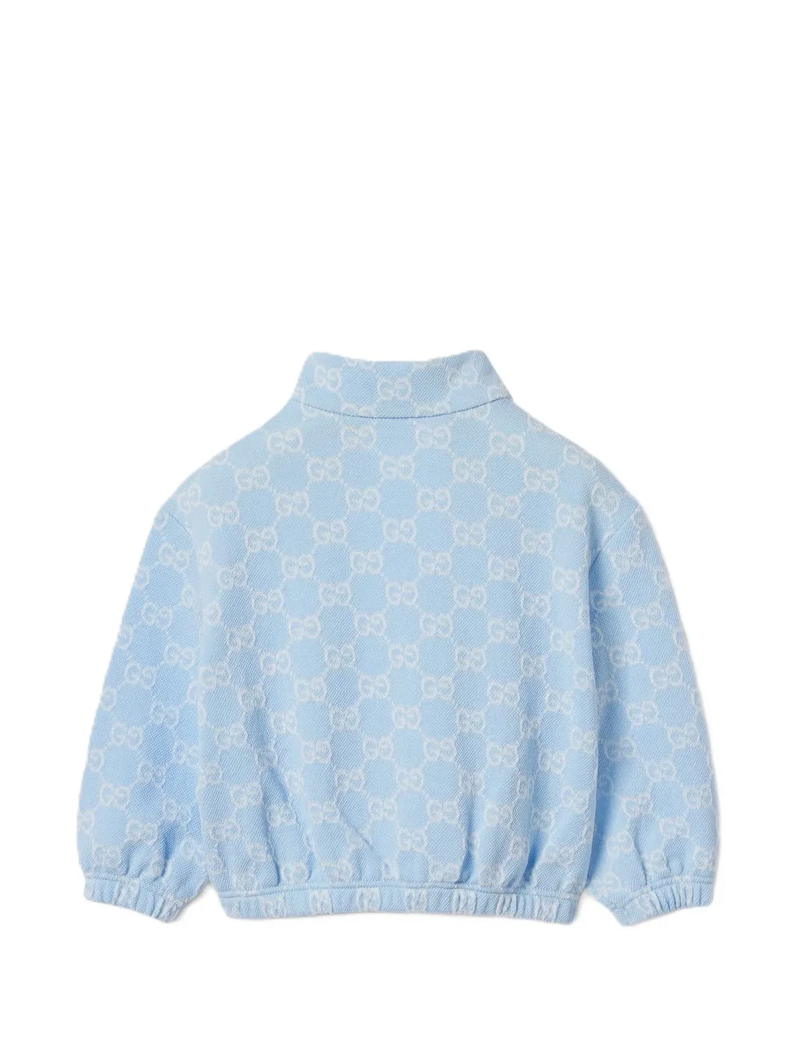 Куртка из ткани пике с логотипом GG Gucci Kids, синий — фото 2