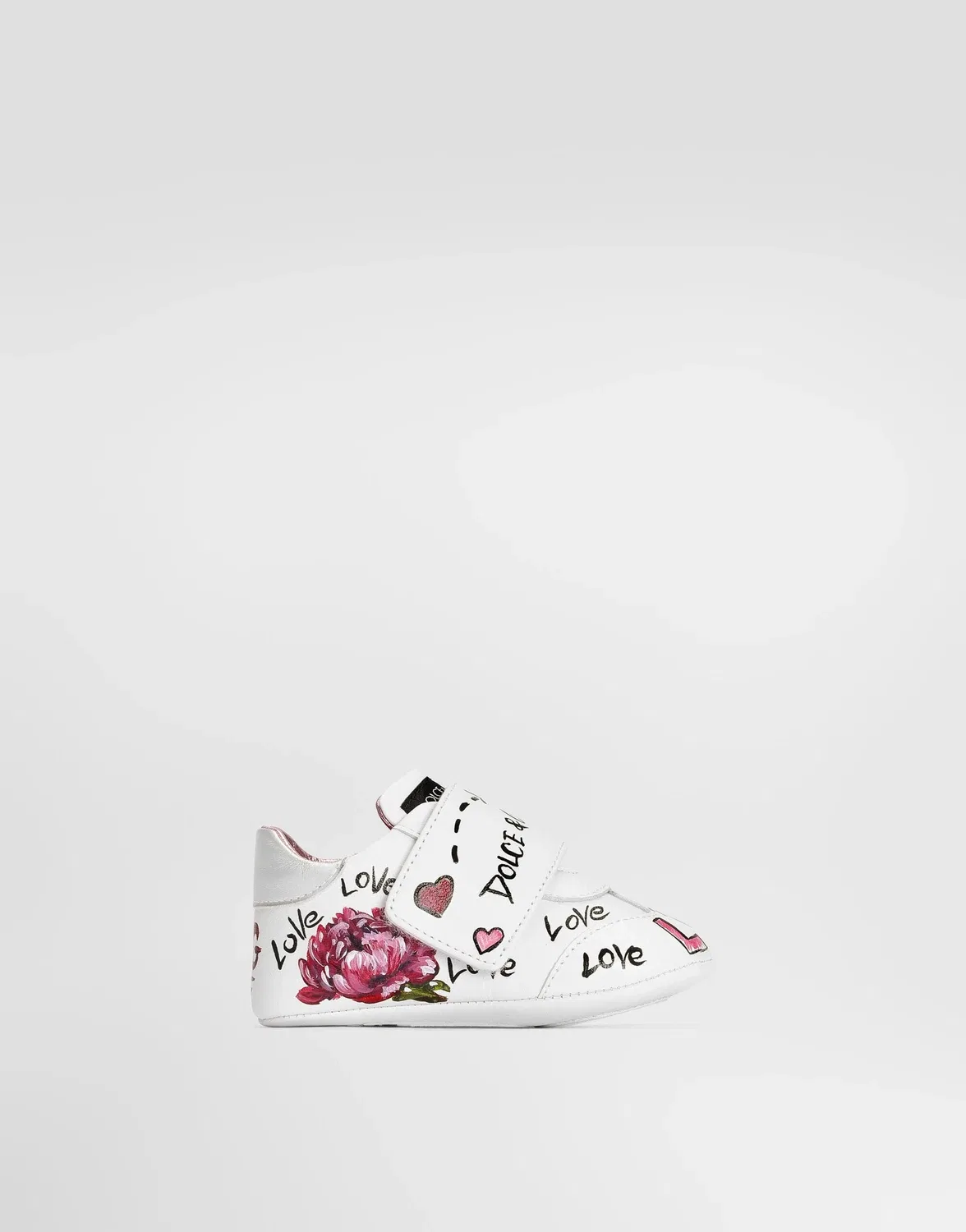 Кроссовки из кожи наппа Dolce&Gabbana, мультиколор