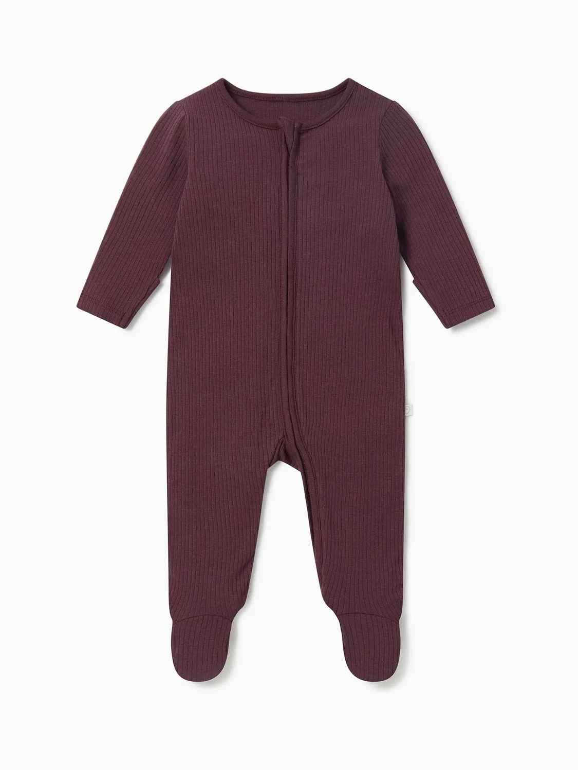 Комбинезон-слип Ribbed Clever Zip Sleepsuit Mori, фиолетовый — фото 3