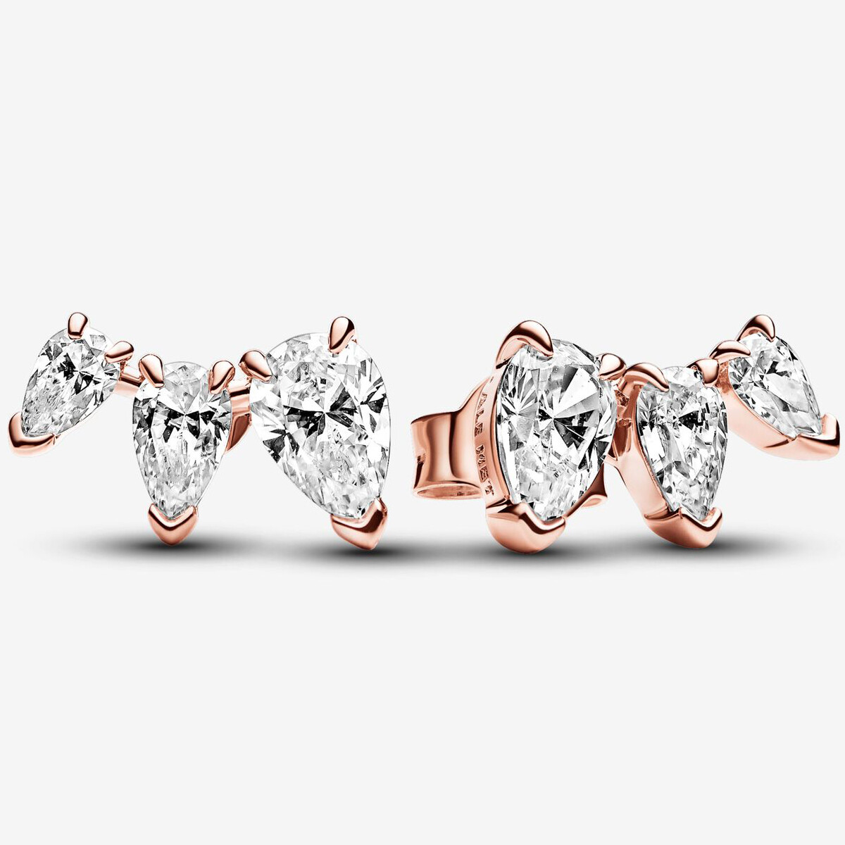 

Серьги Pandora Sparkling Pear, розовое золото