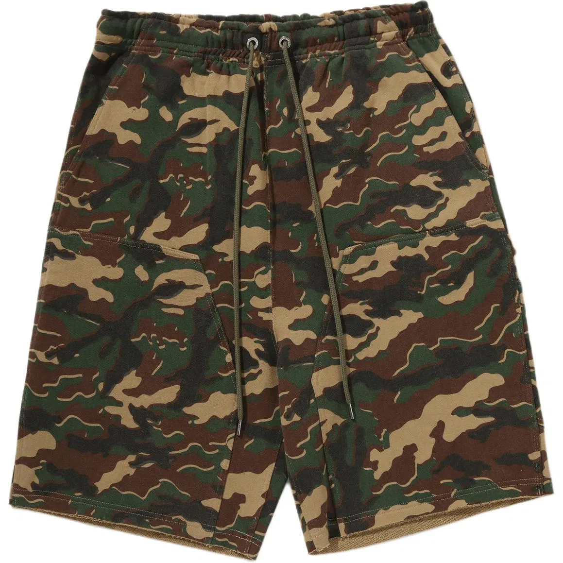 Детские шорты повседневные с камуфляжным принтом A BATHING APE, Purple Camouflage — фото 3