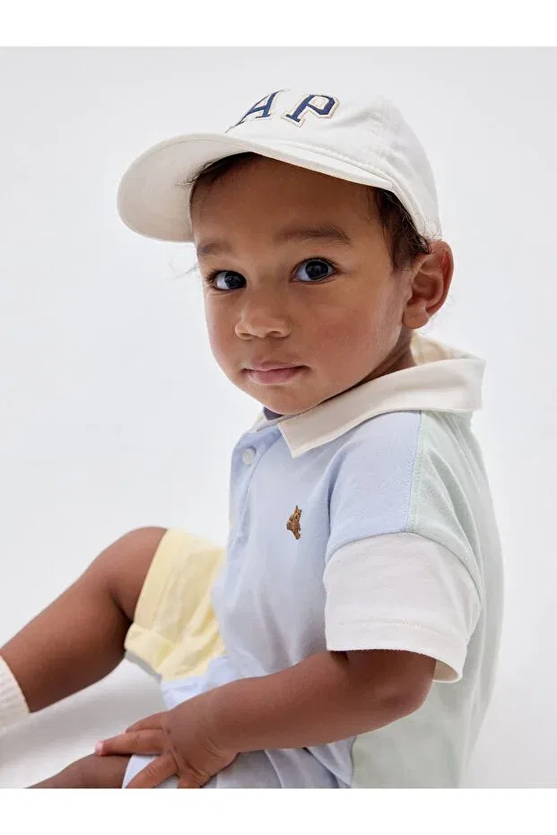 Детский комбинезон для мальчиков с коротким рукавом Brannan Bear Polo Gap, Multicolor — фото 2