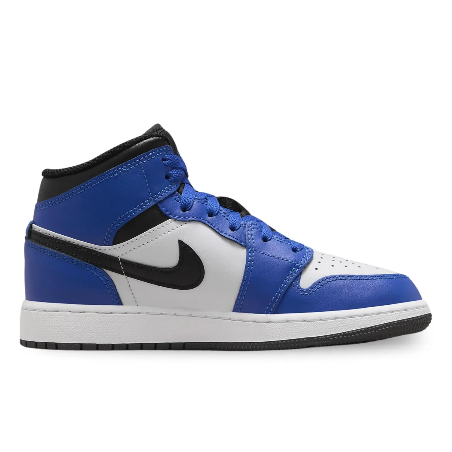 Детские кроссовки для мальчиков Air Jordan 1 Mid NIKE, Royal/Black-White Game — фото 2