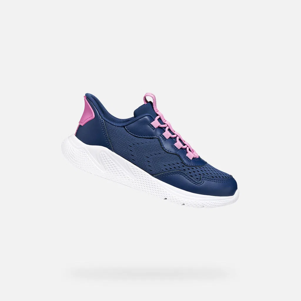 Детские кроссовки с вентиляцией Geox Sprintye Fast In, Konigsblau Rosa