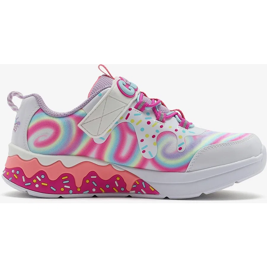 Детские кроссовки с принтом Cupcake Cutie Skechers, Белый — фото 2