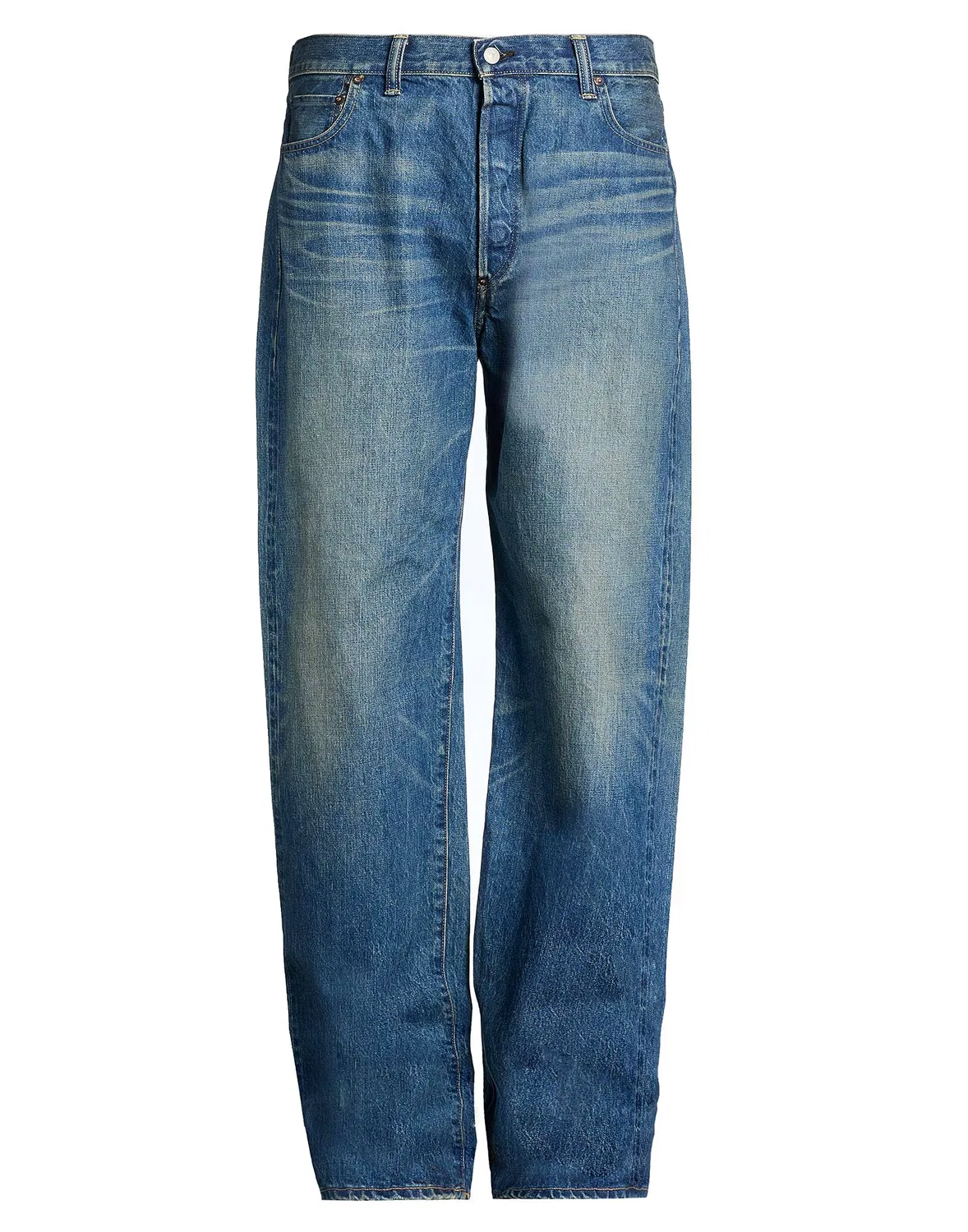 Мужские джинсы прямого кроя с эффектом потертости Levi'S, синий