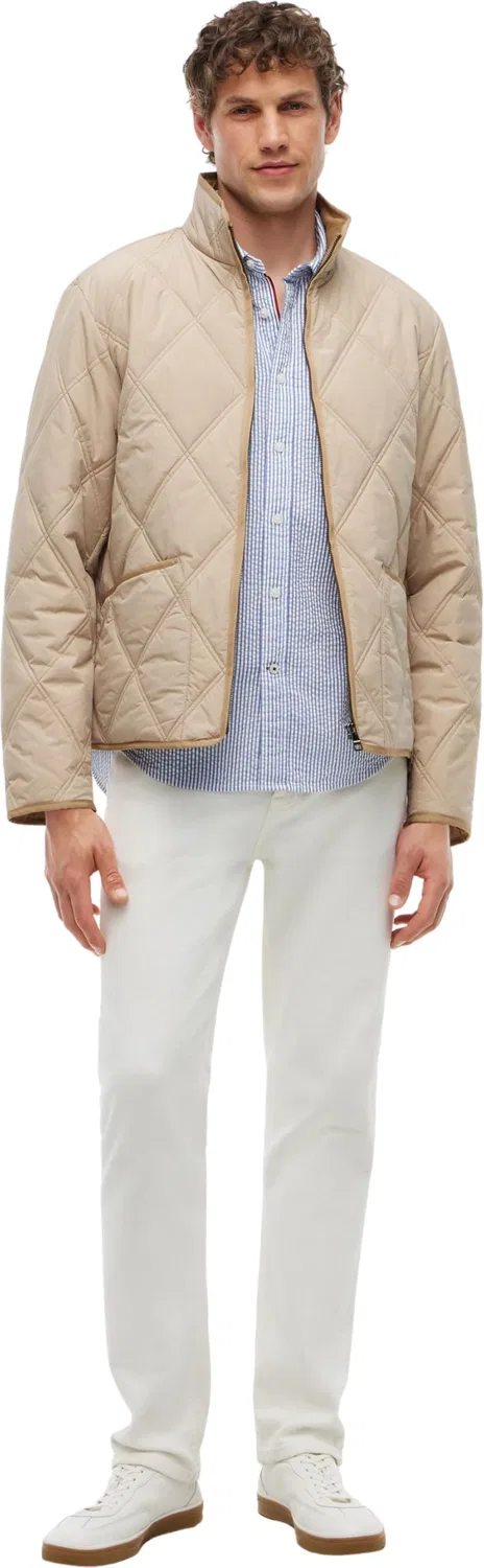 Мужская куртка с британским воротником Tommy Hilfiger, Beige (Batique Khaki) — фото 4