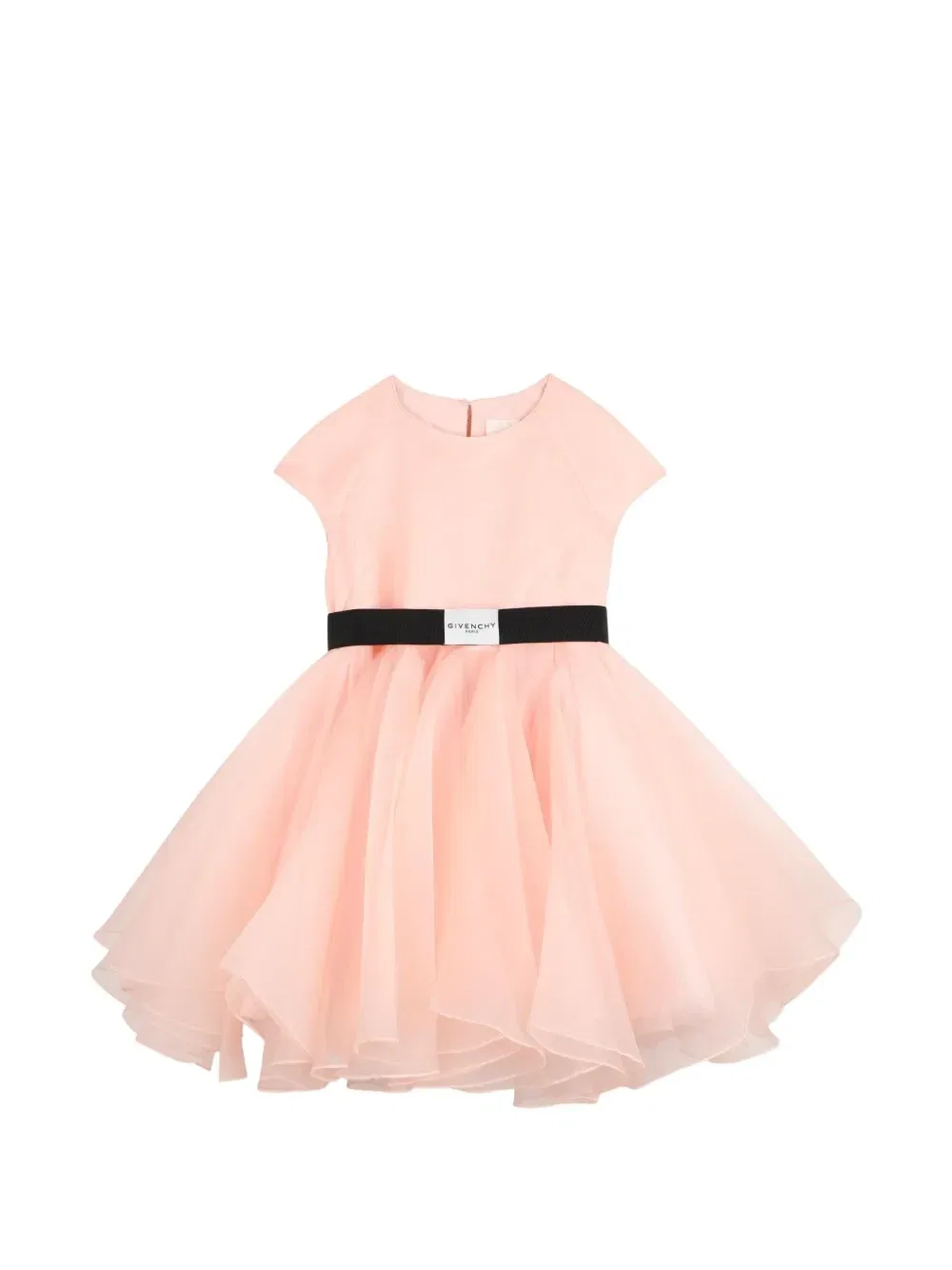 Платье с круглым вырезом и логотипом Givenchy Kids, розовый