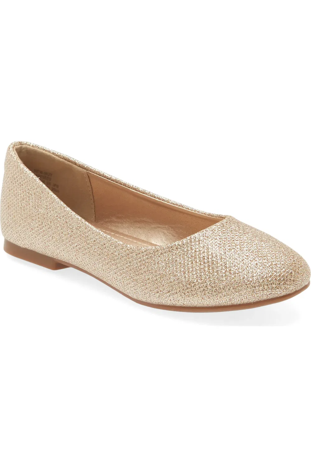 Детские балетки из велюровой кожи DREAM PAIRS, Gold/Glitter