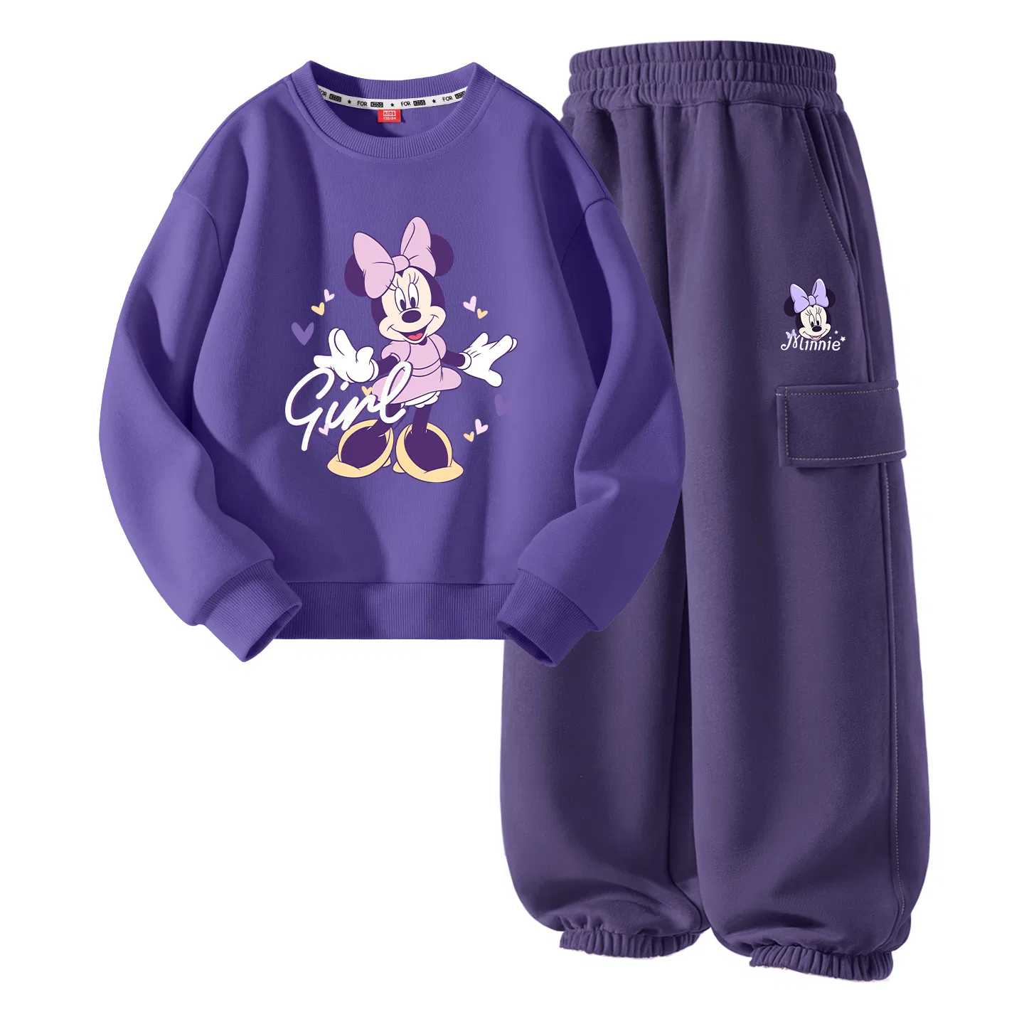 Детский спортивный комплект с принтом Disney Diyue Feng Qi White+Diyue Tree Mickey K Black, Diyue Feng Qi White+Diyue Tree Mickey K Black — фото 4