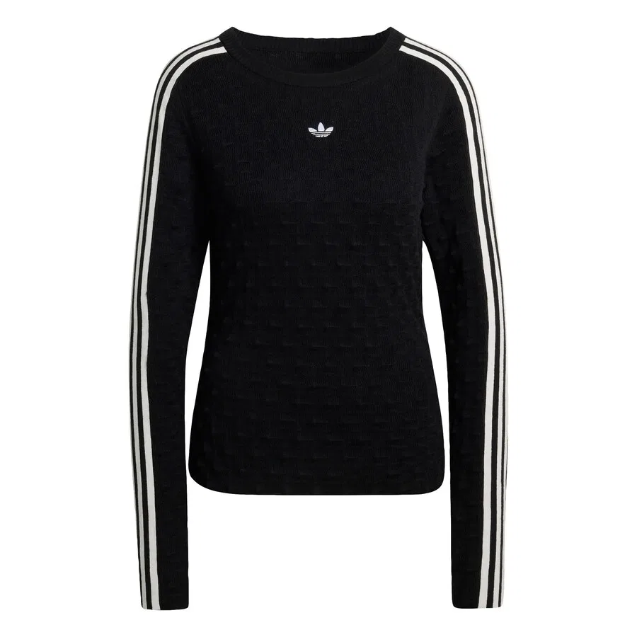 Свитер ADIDAS ORIGINALS 'SOLID SPIKE' черного цвета