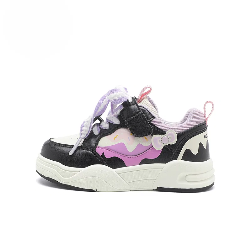 Детские кеды для скейтбординга Hello Kitty Sanrio, Black Purple Rice