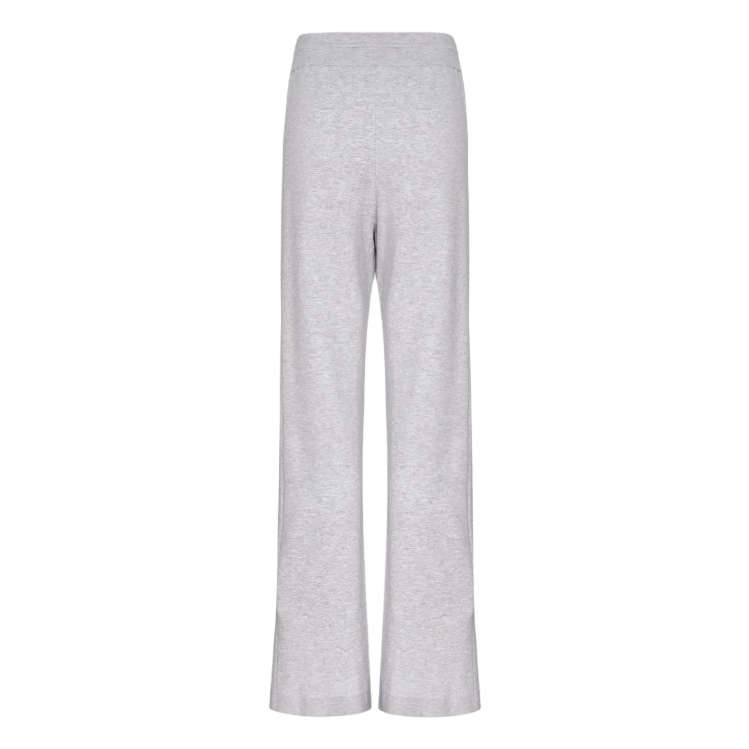 Женские трикотажные спортивные штаны с клешем Light Heather Gray Adidas — фото 3