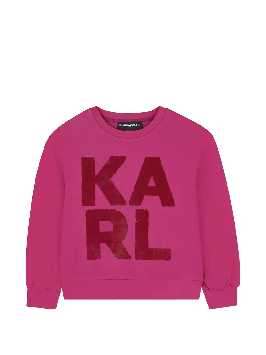 Karl Lagerfeld Свитшот с пайетками, розовый