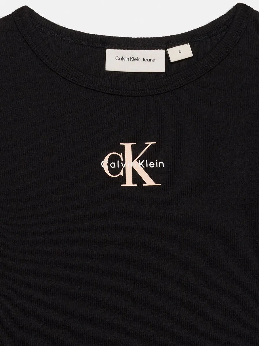 Топ Calvin Klein Jeans черного цвета — фото 4