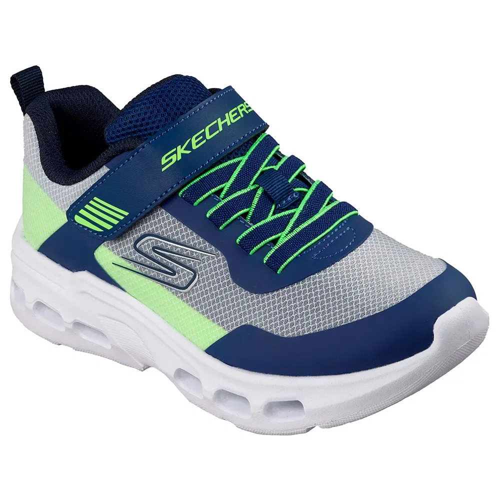 Детские кроссовки для мальчиков с геометрической подошвой Skechers Glide-Step Aero, White — фото 2